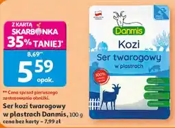 Auchan Ser kozi twarogowy w plastrach Danmis oferta