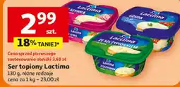 Auchan Ser topiony Lactima 130 g, różne rodzaje oferta