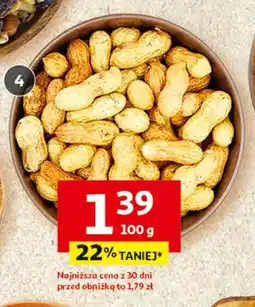 Auchan Fistaszki luzem lub w opakowaniu oferta