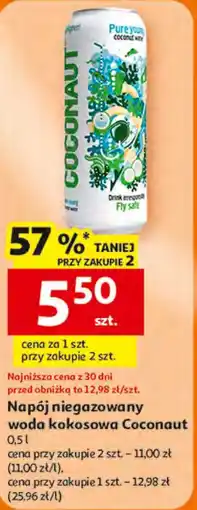 Auchan Napój niegazowany woda kokosowa Coconaut oferta