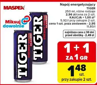 Carrefour Napój energetyzujący TIGER oferta