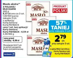 Carrefour Masło ekstra Z POLSKIEJ MLECZARNI oferta
