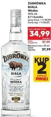 Kaufland Żubrówka Biała Wódka 40% alk. 0,7 l butelka oferta