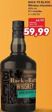 Kaufland BACK TO BLACK Whiskey irlandzka oferta