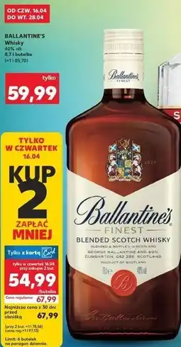 Kaufland Whisky BALLANTINE'S oferta