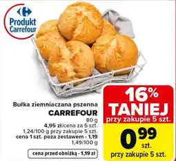 Carrefour Bułka ziemniaczana pszenna CARREFOUR oferta