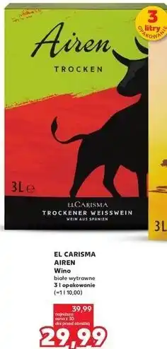 Kaufland Wino El Carisma Airen oferta