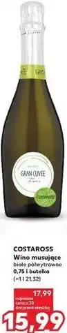 Kaufland COSTAROSS Wino musujące białe półwytrawne 0,75 l butelka oferta