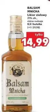 Kaufland Balsam Mnicha Likier ziołowy oferta