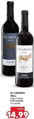 Kaufland Wino różne rodzaje 0,75 l butelka EL CARISMA oferta