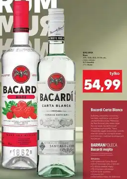 Kaufland BACARDI Rum 27%, 32%, 35%, 37,5% alk., różne rodzaje 0,7 l butelka oferta