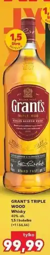 Kaufland Grant's Triple Wood Whisky 1,5 l butelka oferta