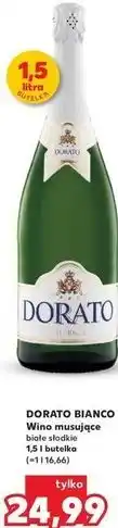 Kaufland DORATO BIANCO Wino musujące białe słodkie 1,5 l butelka oferta