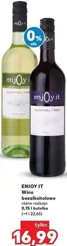 Kaufland Wino bezalkoholowe różne rodzaje 0,75 l butelka ENJOY IT oferta