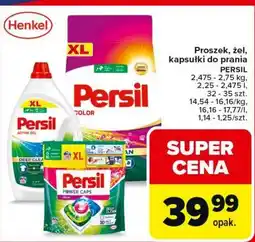 Carrefour Market Proszek, żel, kapsułki do prania PERSIL 2,475-2,75 kg, 2,25-2,475 l, 32-35 szt oferta