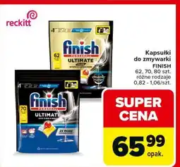 Carrefour Market Kapsułki do zmywarki FINISH 62, 70, 80 szt. różne rodzaje oferta