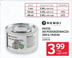 Selgros Pasta do podgrzewacza oferta