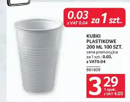 Selgros Kubki plastikowe oferta