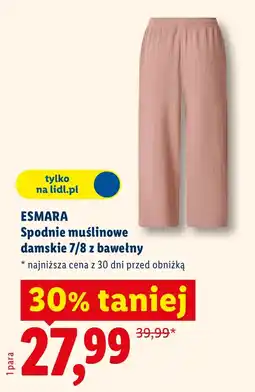 Lidl Spodnie damskie Esmara oferta