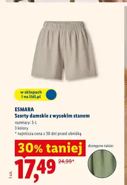 Lidl Szorty damskie Esmara oferta