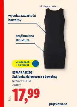 Lidl Sukienka dziewczęca Esmara oferta