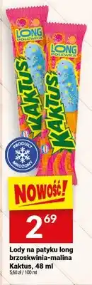 Twój Market Lody na patyki long truskawnia-malina Kaktus oferta