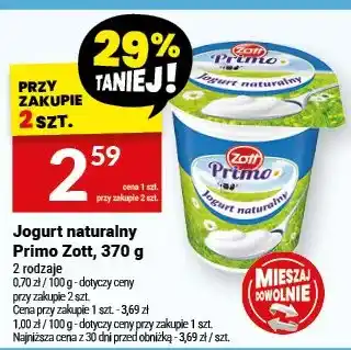 Twój Market Jogurt naturalny Primo Zott oferta