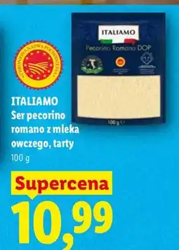 Lidl Ser pecorino romano z mleka owczego, tarty oferta