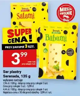 Twój Market Ser plastry salami, babunia Serenada oferta