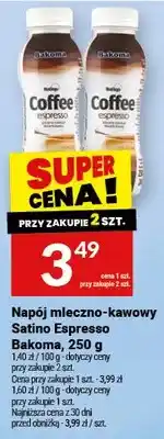 Twój Market Napój mleczno-kawowy Bakoma, espresso Satino Espresso oferta