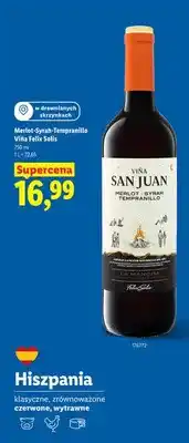 Lidl Merlot-Syrah-Tempranillo Viña Félix Solís oferta