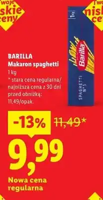 Lidl Makaron spaghetti oferta
