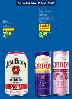 Lidl Bourbon whiskey & cola oferta