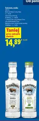 Lidl Wódka Żubrówka biała z nutą mięty oferta