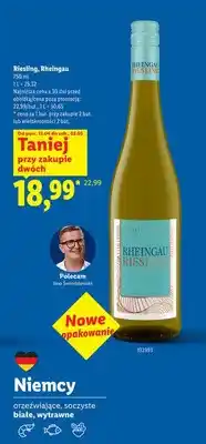 Lidl Wino Riesling Rheingau oferta