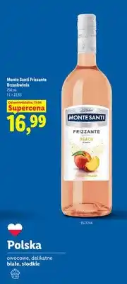 Lidl Wino Monte Santi Frizzante Broskwinia oferta