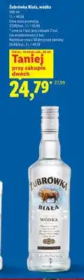 Lidl Wódka Żubrówka Biała oferta