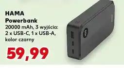 Kaufland Powerbank 20000 mAh, 3 wyjścia: 2 x USB-C, 1 x USB-A, kolor czarny oferta