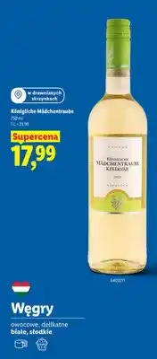Lidl Wino Königliche Mädchentraube oferta