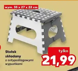 Kaufland Stołek składany z antypoślizgowymi wypustkami oferta