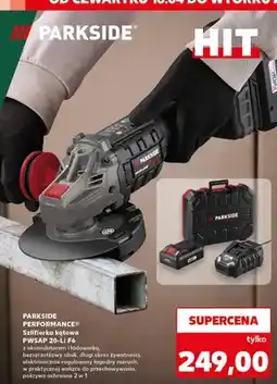 Kaufland Szlifierka kątowa PWSAP 20-LI F6 oferta