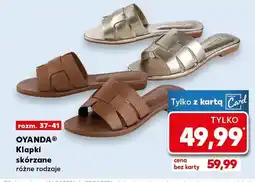 Kaufland Klapki skórzane różne rodzaje oferta