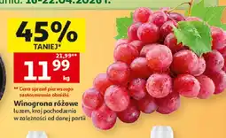 Auchan Winogrona różowe oferta