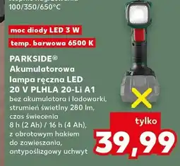 Kaufland Akumulatorowa lampa ręczna LED 20 V PLHLA 20-LI A1 oferta