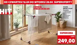 Kaufland Suszarka z rozkładanymi teleskopowymi linkami i dodatkowym wieszakiem na bieliznę oferta