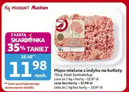 Auchan Mięso mielone z indyka na kotlety oferta