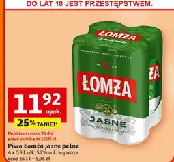 Auchan Piwo jasne pełne oferta