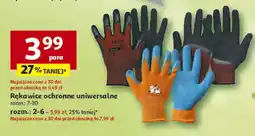 Auchan Rękawice ochronne uniwersalne rozm.: 7-10 oferta