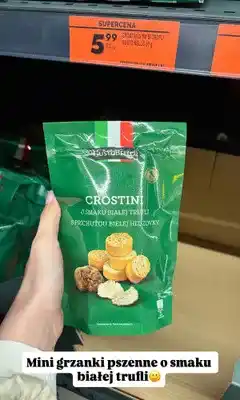 Biedronka Sucharki Crostini o smaku białej trufli oferta