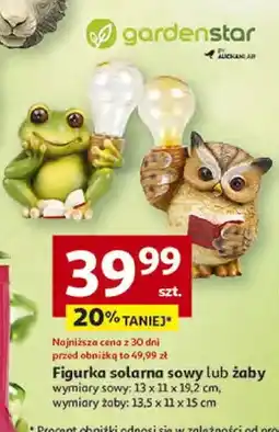 Auchan Figurka solarna sowa lub żaby oferta